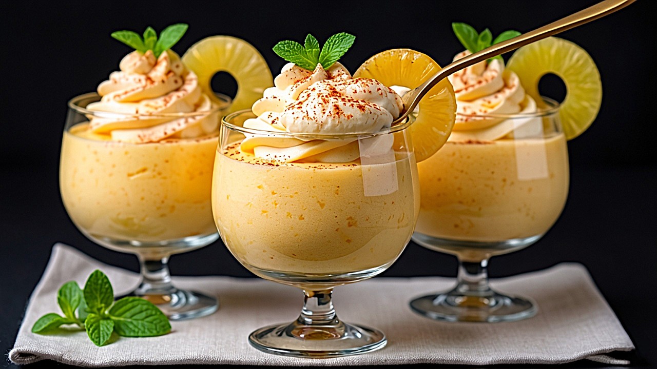 Einfach Ananas und Banane mischen! Schnelles italienisches Dessert ohne Backen! So einfach geht's!