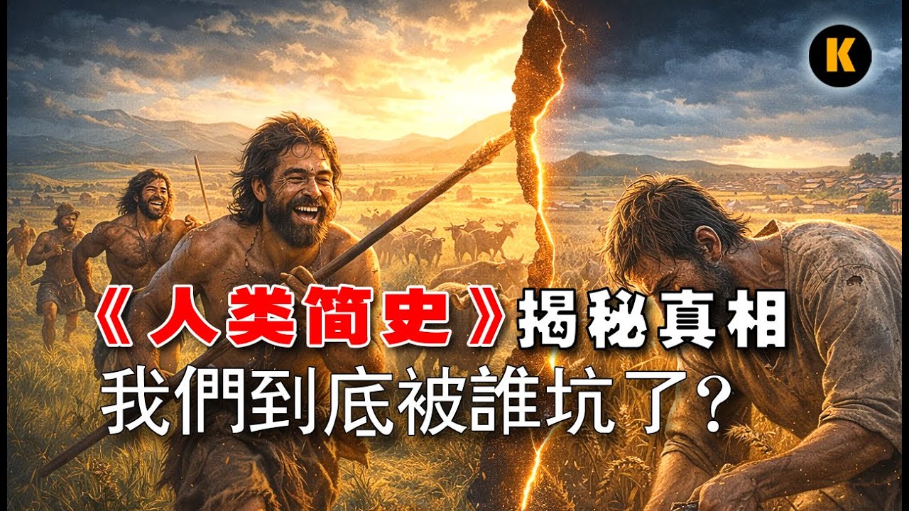 一本书看懂10万年人类史：我们到底被谁坑了？| 农业革命竟是史上最大骗局？《人类简史》揭秘真相 | K聊•第六期|#人类简史 #赫拉利 #人物传记 #认知革命 #历史科普#真相揭秘#历史故事#聊天