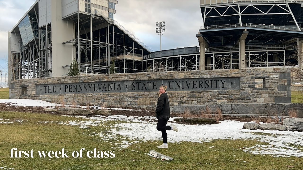 first week back | penn state spring semester freshman 2024