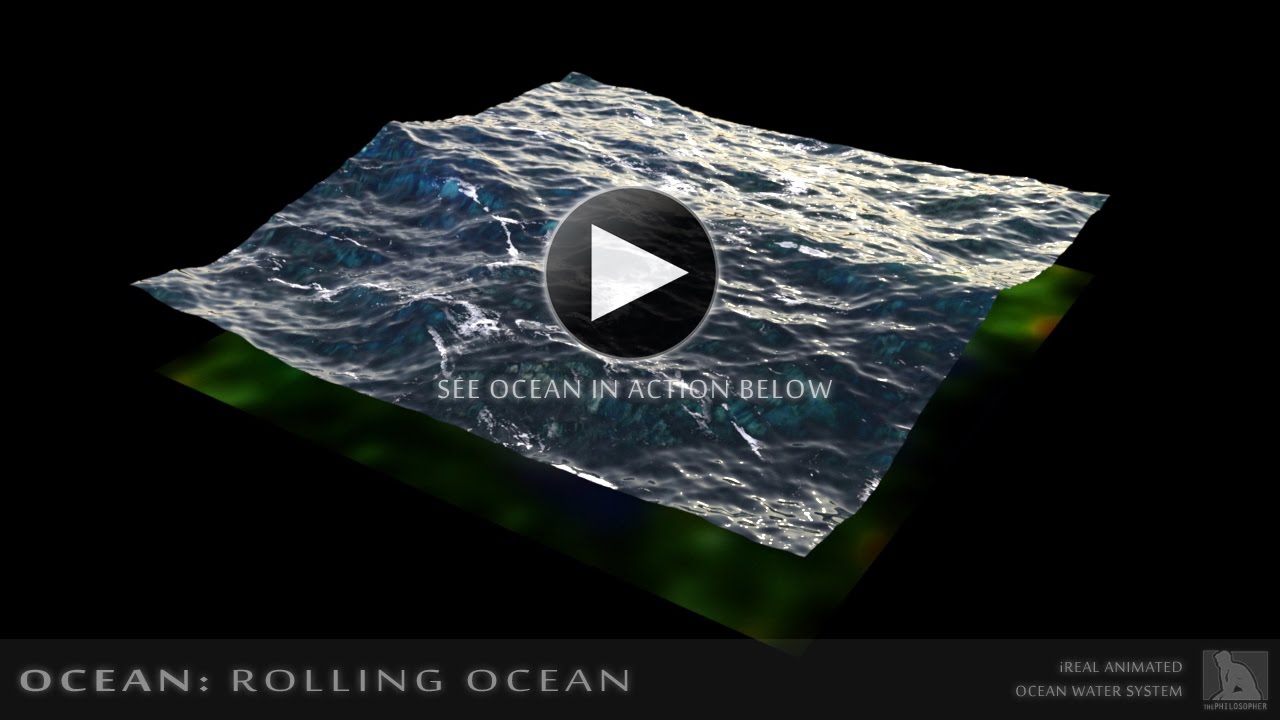 Animated Ocean Water System for Daz Studio (PROMO REEL)