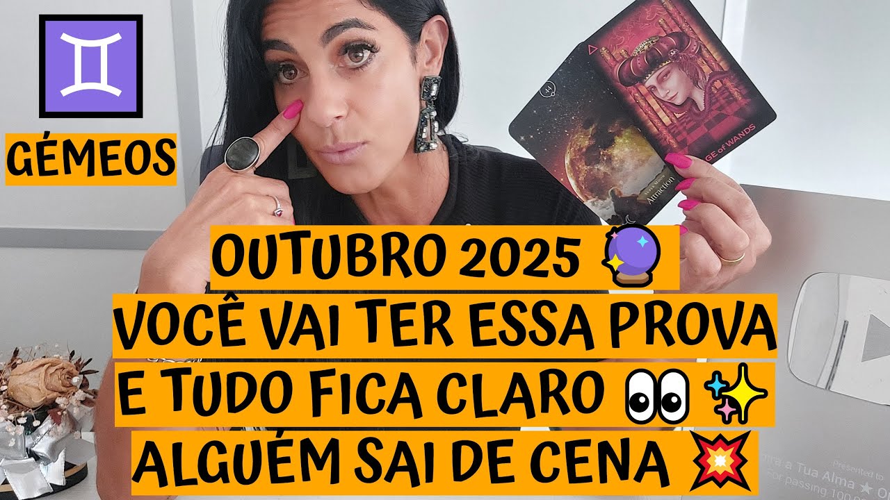 GÉMEOS ♊️ OUTUBRO 2025 🔮 VOCÊ VAI TER ESSA PROVA E TUDO FICA CLARO 👀✨ ALGUÉM SAI DE CENA 💥