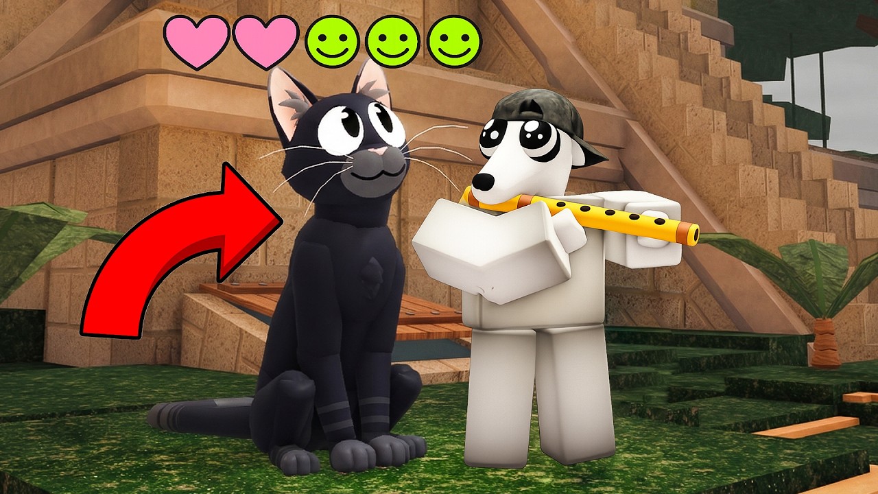 I TAMED the NEW ENTITY CAT in 99 NIGHTS IN THE FOREST ROBLOX