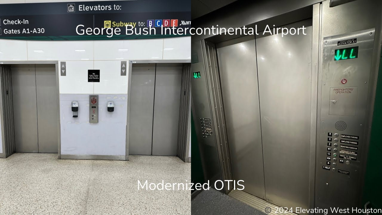 OTIS [mb. ThyssenKrupp] Traction Elevators 1/2 | Terminal A | George Bush IAH Airport | Houston, TX
