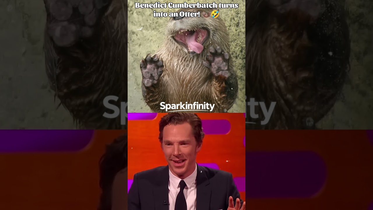 Benedict Cumberbatch Turns into an Otter! 🦦🤣 | Graham Norton Fun #funny #shorts #actor #funnyvideo