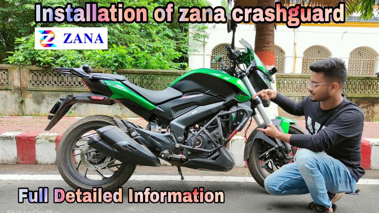 Zana crash guard for Dominar 400 & 250 | How to install crashguard on Dominar 400 ||