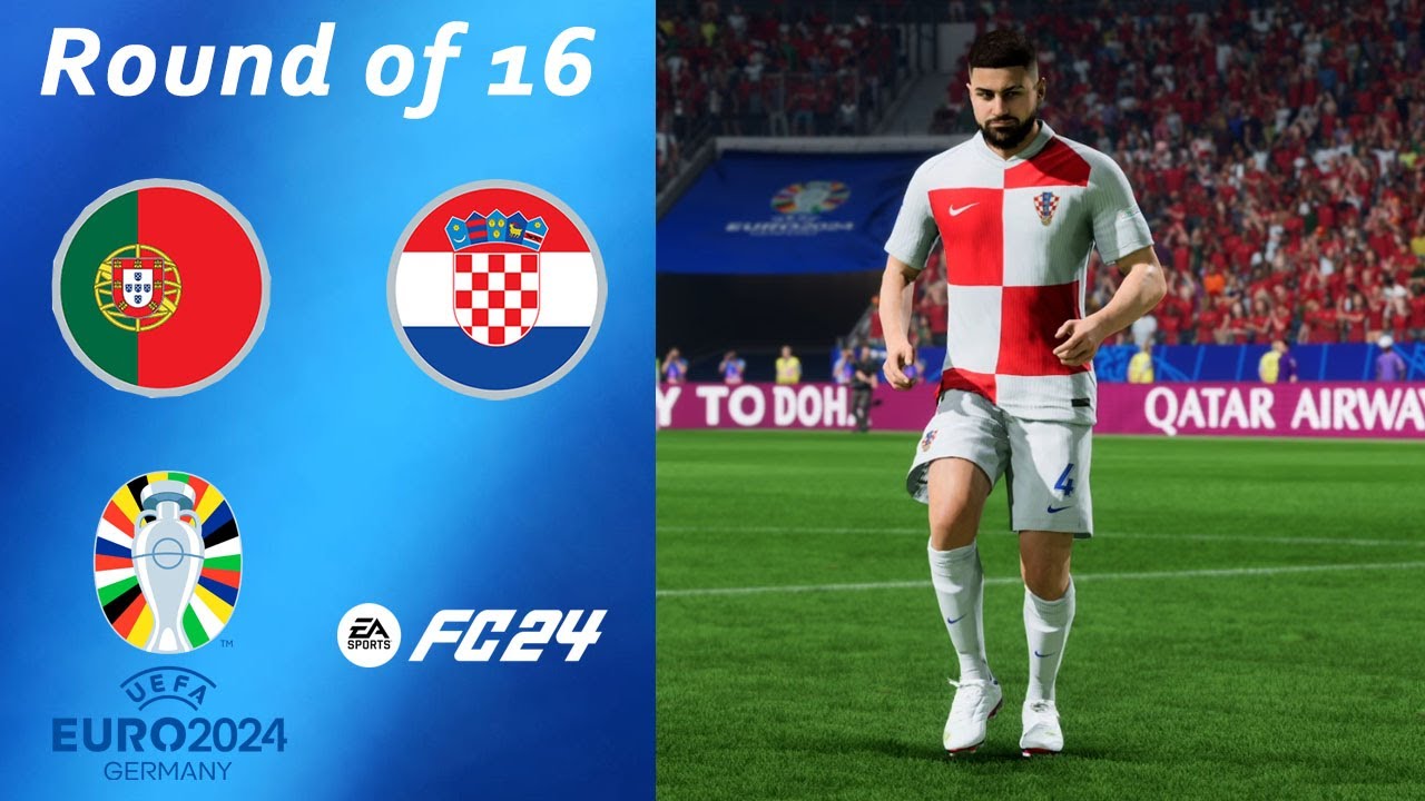 EURO 2024 - Portugal vs Croatia - Round of 16 - FC24