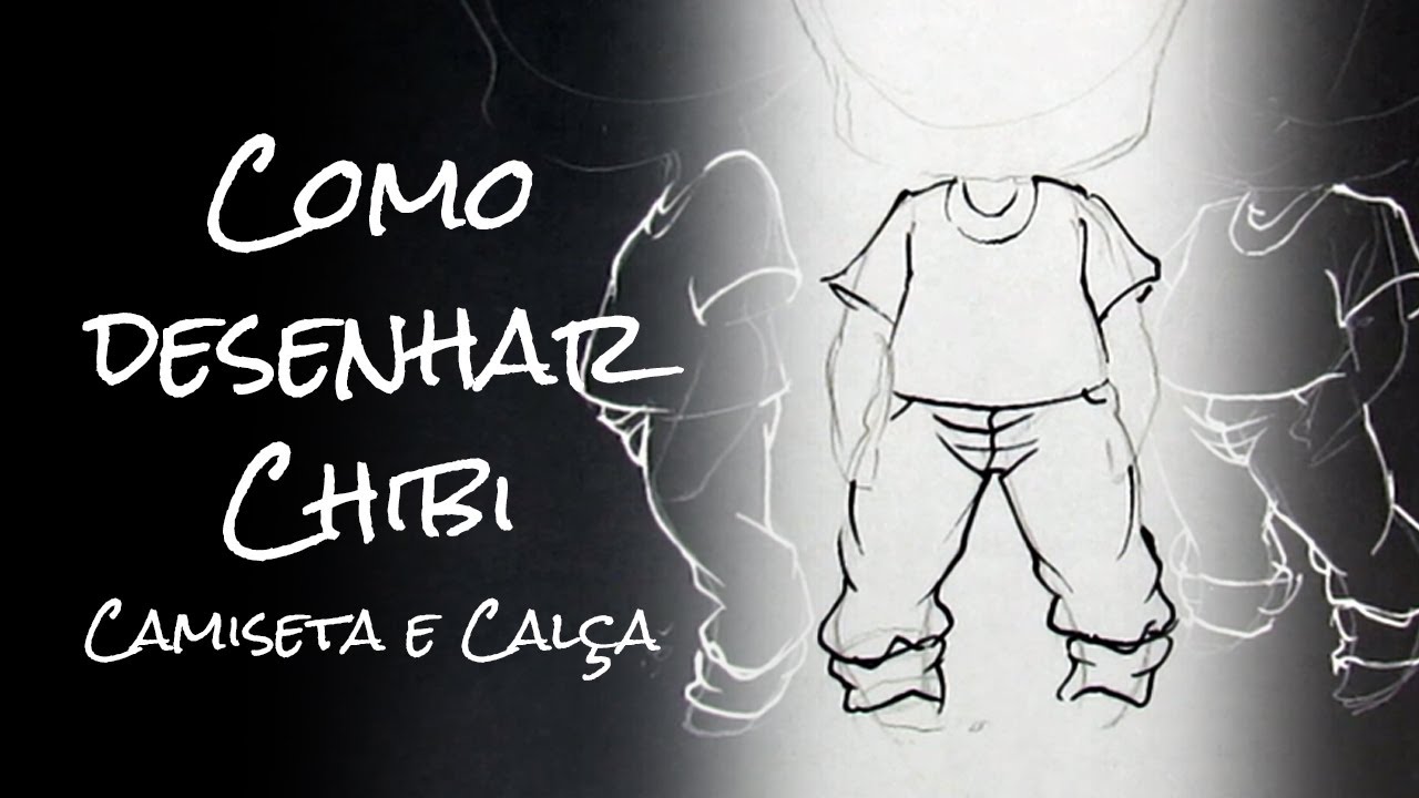 Como desenhar chibi - Camiseta e Calça | Desenho Online