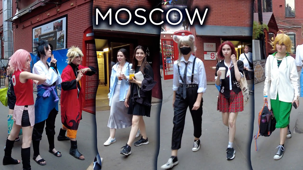 Bright walk around Moscow! Beautiful girls in cosplay! And not only girls ;-) Red October