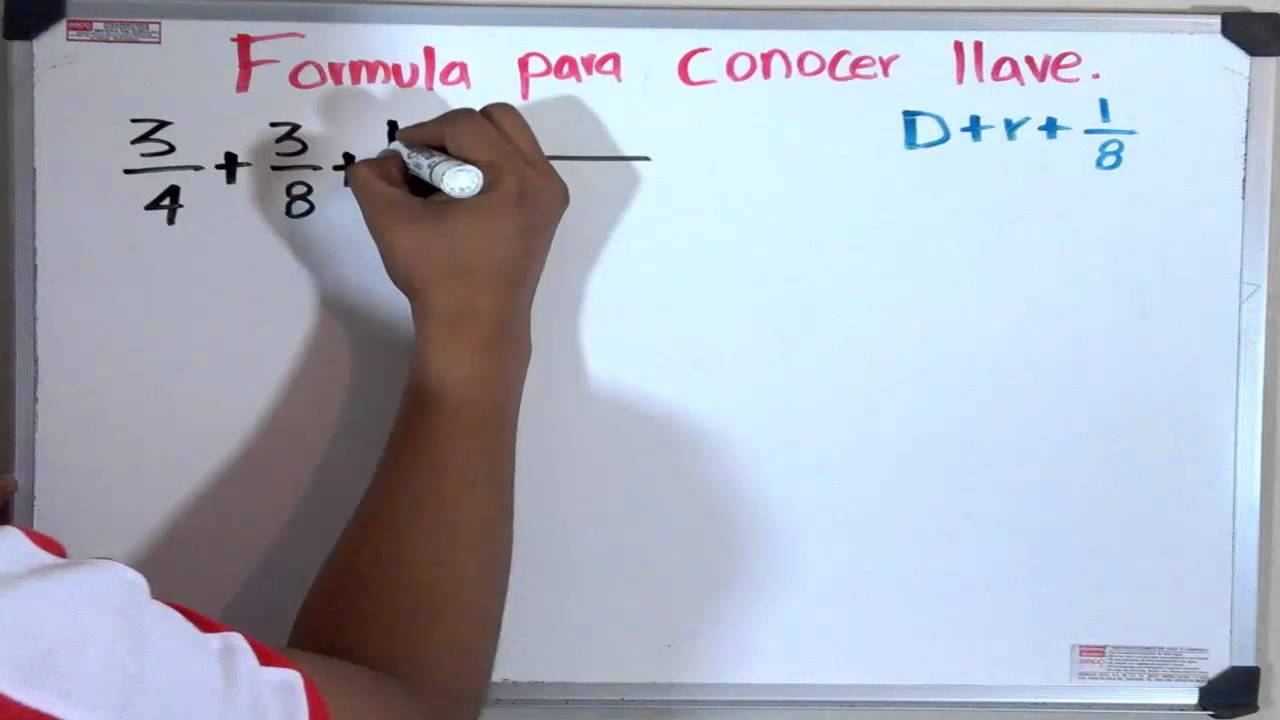 Formula para conocer cualquier llave