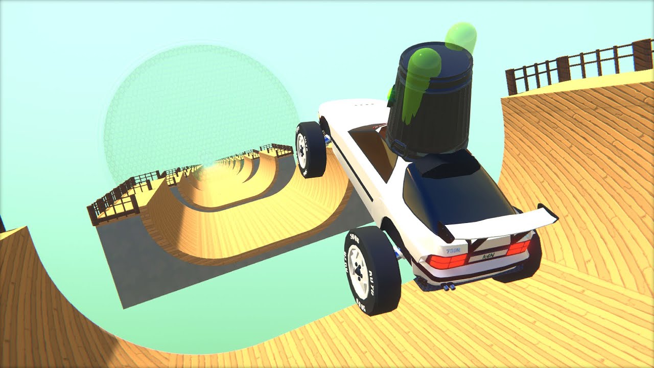 Я построил эту дурацкую карту GTA Downhill Halfpipe...