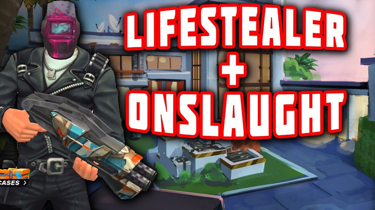 Guns of Boom #9: Lifestealer + Onslaught = best maxed weapon combo before level 34!!