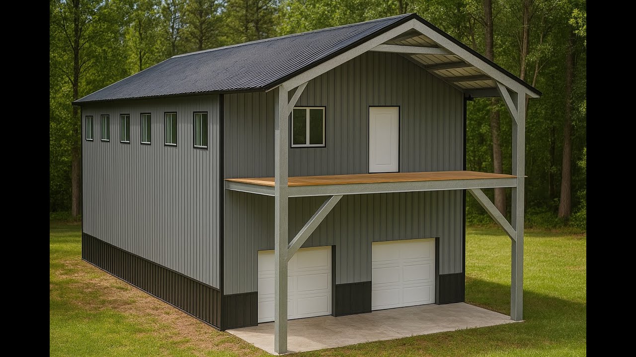 Discover the Ultimate 28x60 Barndominium Kit [Two-Story Gable Roof]