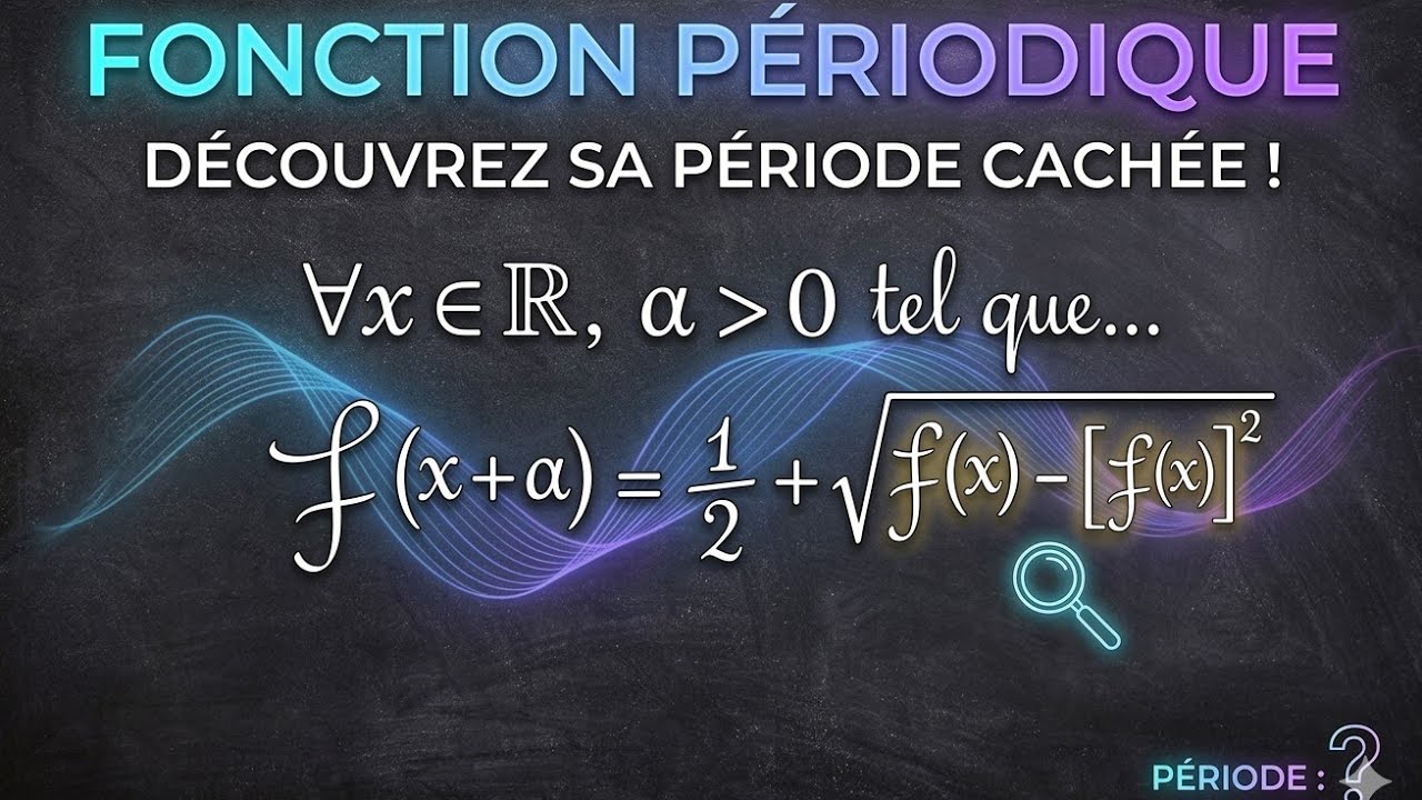 Determinons la période T de cette fonction.