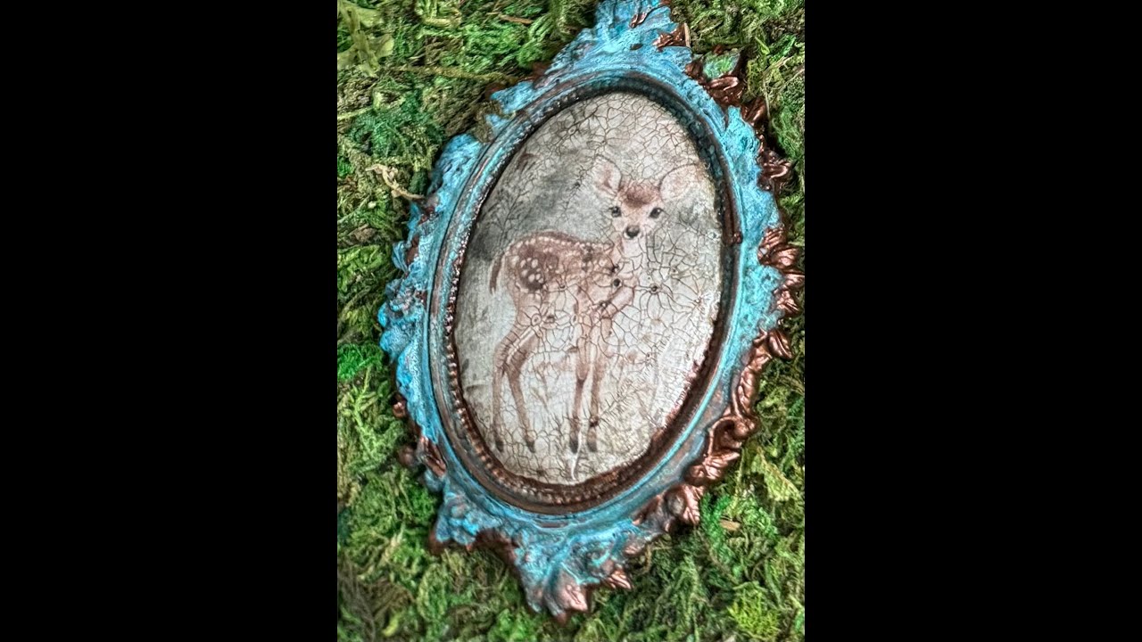 Forest Friends IOD Vintage Brooches Moulds Using Dixie Belle Patina Paints| DIY French Country Decor