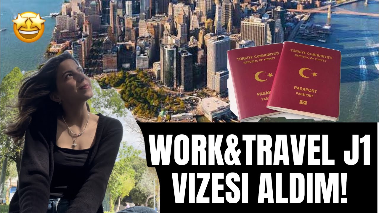 2024 WORK AND TRAVEL İÇİN J1 VİZESİ ALDIM!! Vizede sorulan sorular, Amerika #workandtravel #vize