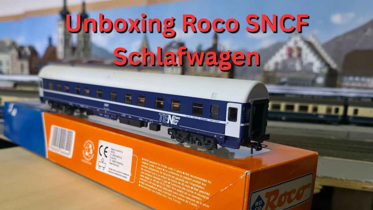 Распаковка спального вагона Roco WLABmh 175 типа U-Hansa компании SNCF.