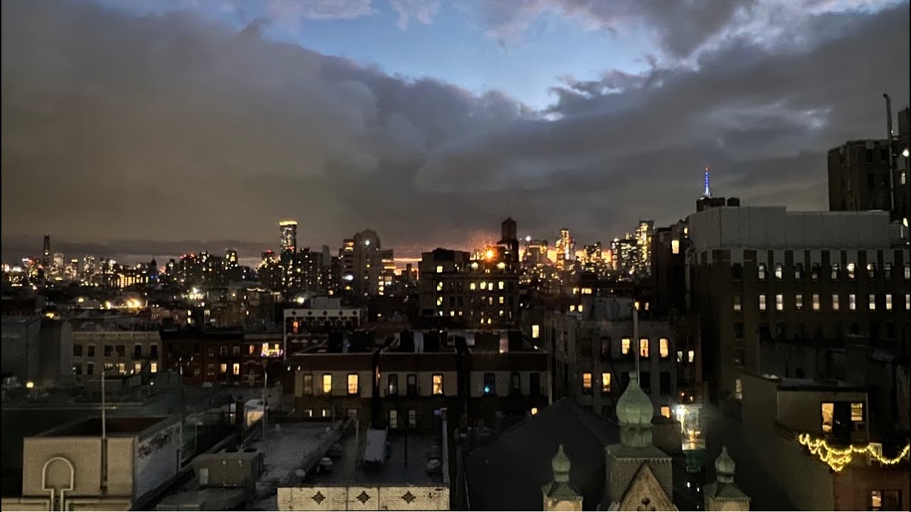 Rainy New York City LIVE Manhattan Rooftops