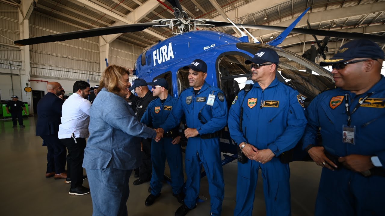 En vivo: Gobernadora entrega dos nuevos helicópteros a la Policía