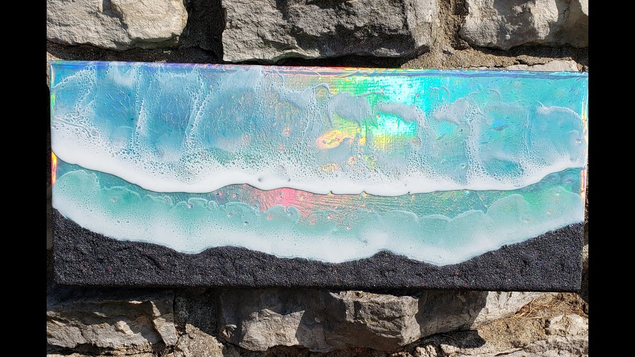 Textured Holographic Beach Tutorial #originaliridescentbeachartist