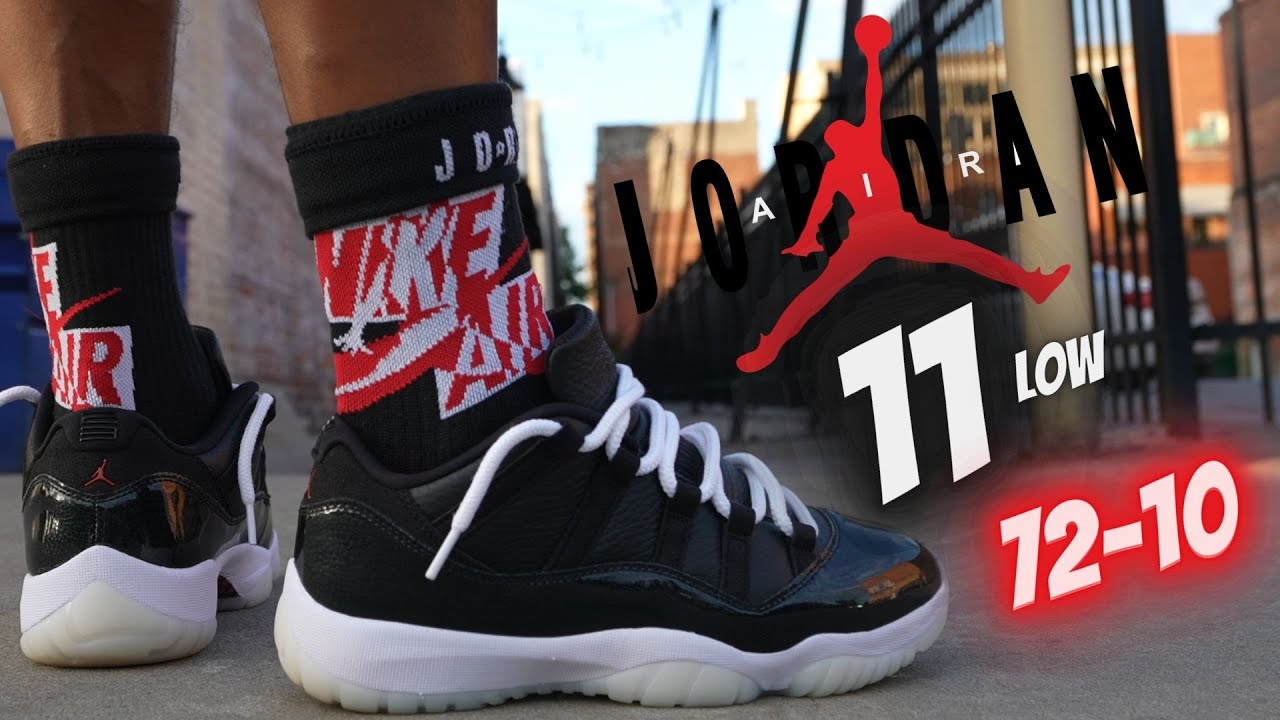 JORDAN 11 LOW 72-10 DETAILED REVIEW & ON FEET W/ LACE SWAPS!!