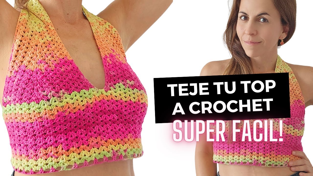 TOP a Crochet F&Aacute;CIL y R&aacute;pido | BLUSA Paso a Paso para Principiantes