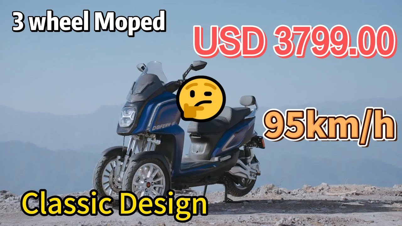 UNIVERSEECAR DF1500S 3 Wheel Electric Motorcycle,Best Off Road Motorbike for Adult,Spider Moped Bike