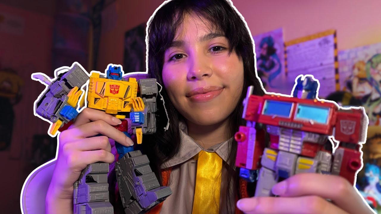 ASMR Tapping on my Transformer figures (rambling, whispering, lofi)
