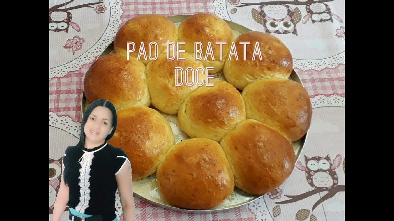 COMO FAZER PÃO DE BATATA DOCE SUPER FÁCIL E FOFINHO