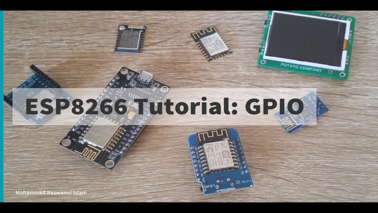 #2 NodeMCU/ ESp8266 Tutorial: GPIO (Digital Input and Output)