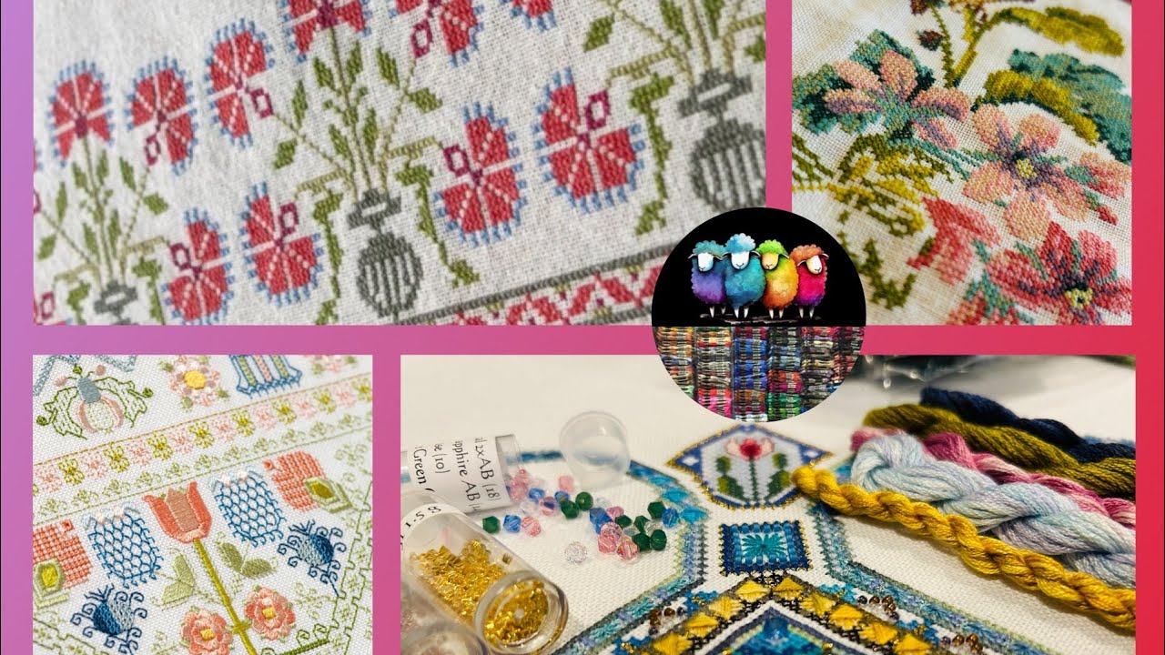 Flosstube #8 (2025) ~ Endangered crafting, a HOT NEW RELEASE, spring stitching & Mania 500!