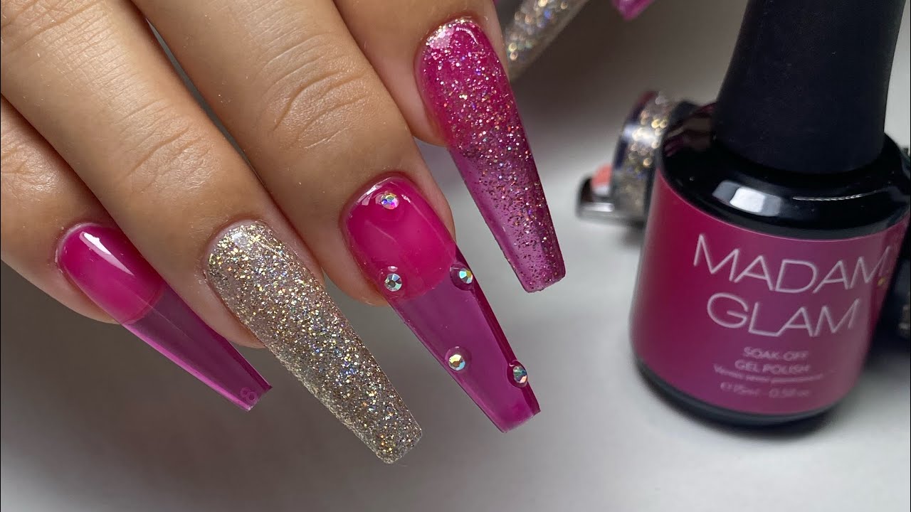 Uñas JELLY con geles de MADAM GLAM ✨ | Tips completos, PRESS ON