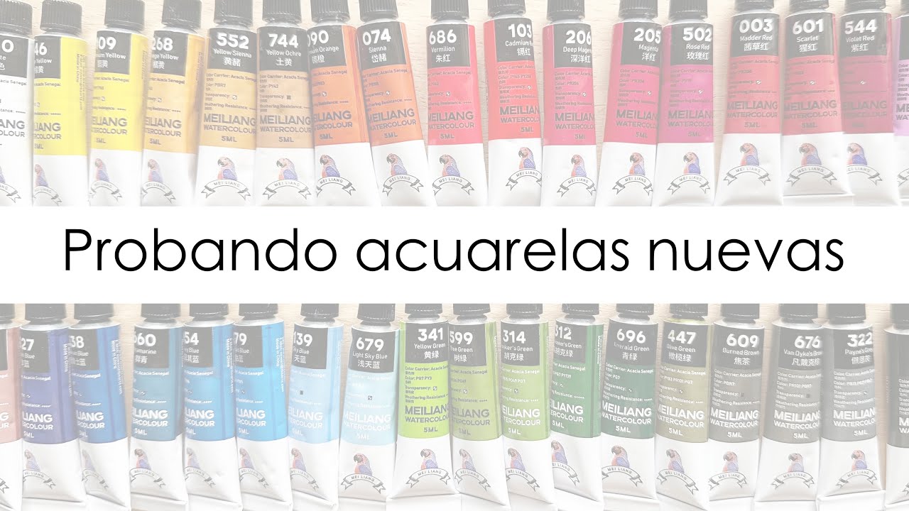 Acuarelas Meiliang en tubo puestas a prueba (¿Paul Rubens?) Laura Inguz