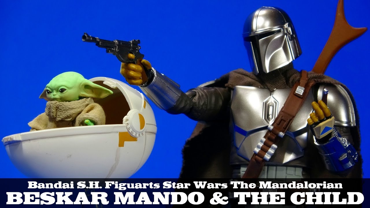 S.H. Figuarts Mandalorian and Child Star Wars Beskar Armor Disney+ Action Figure Review