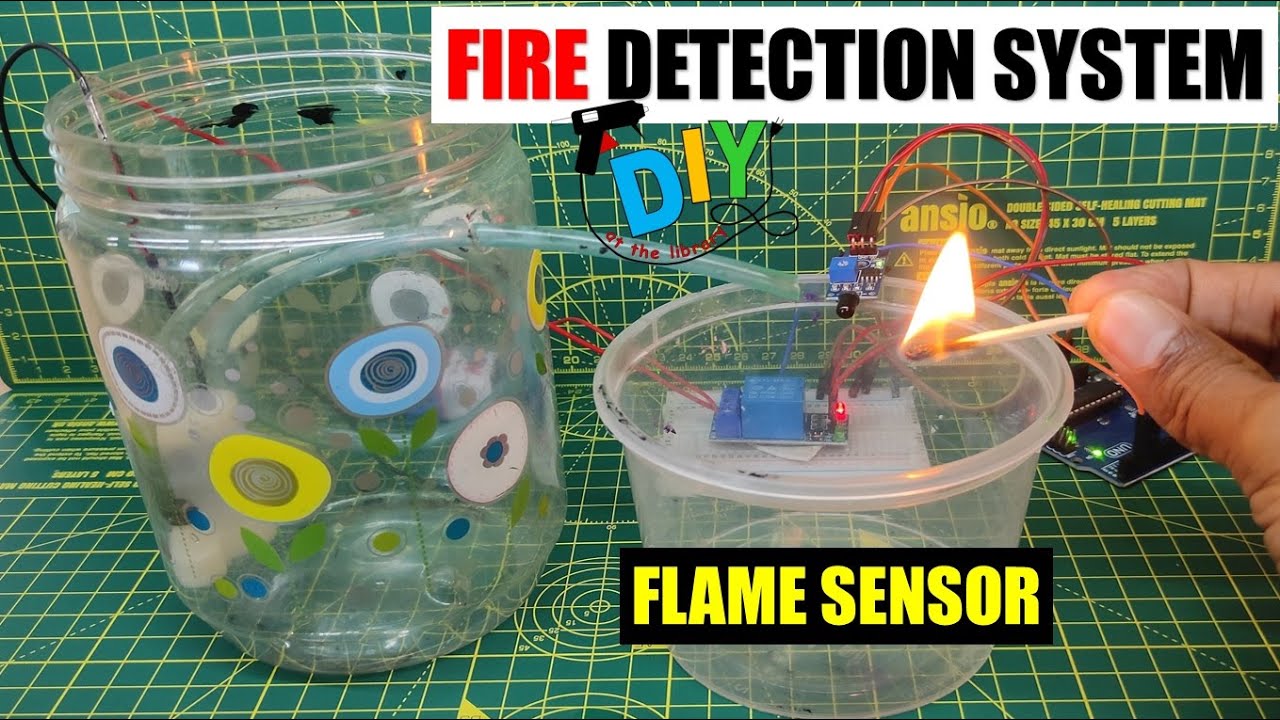 DIY- FIRE II FLAME Detector Sensor circuit with alarm using Arduino