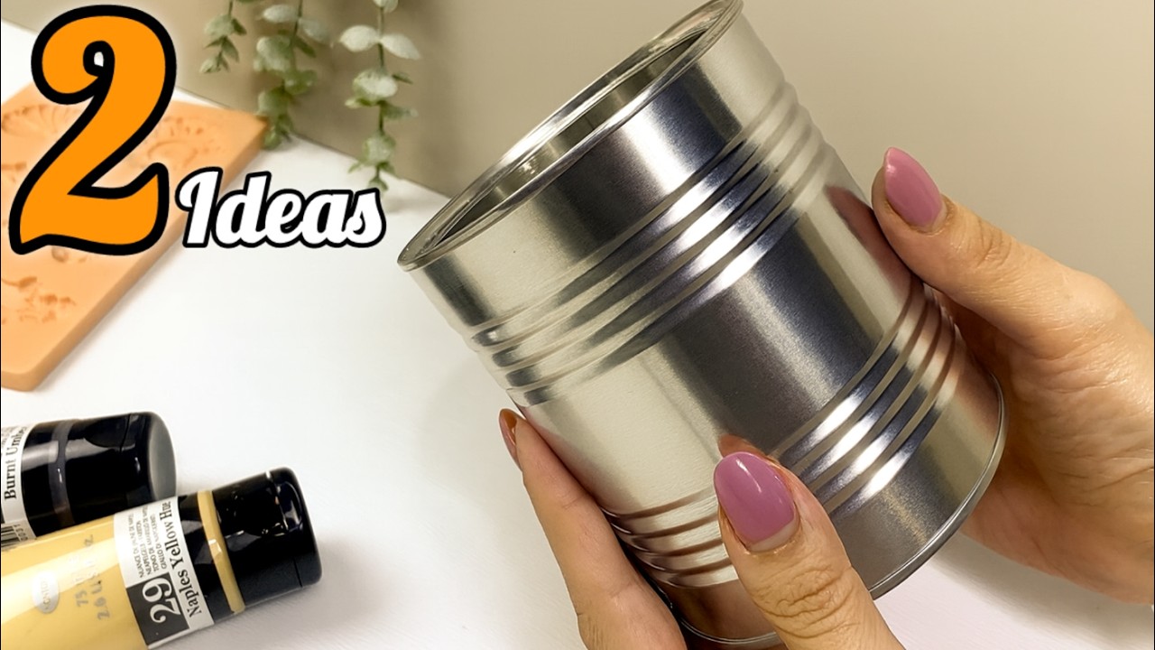 Wow! 😍 Stylish Interior Items made from TIN CANS! ♻️  HOME DECOR IDEAS! DIY