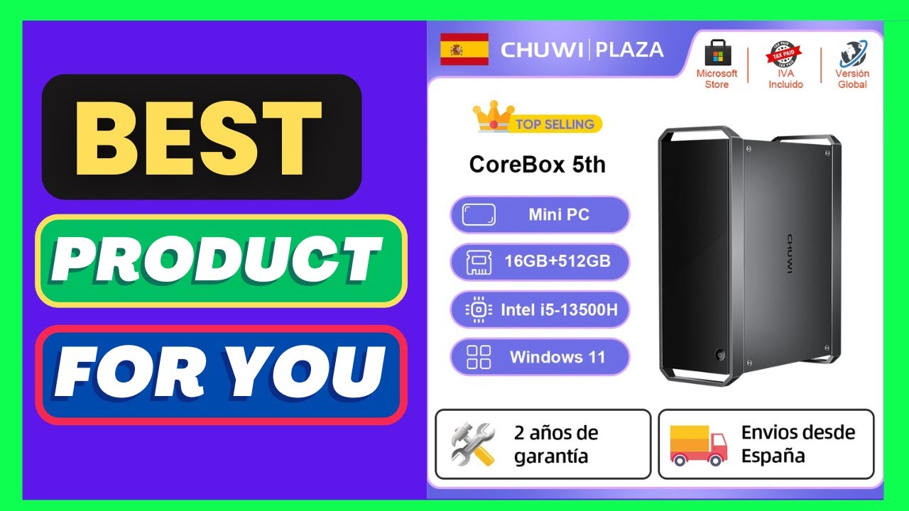 CHUWI CoreBox 5th Mini PC intel i5-13500H 16GB LPDDR5 512GB