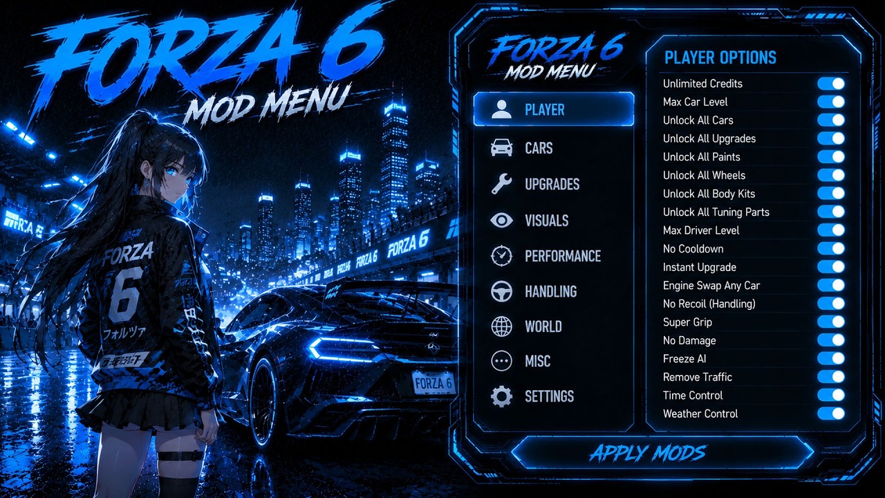 [NEW] Forza Horizon 6 HACK | BEST FH6 Menu | Forza 6 Mod Menu | Money Glitch + Unlimited WheelSpins