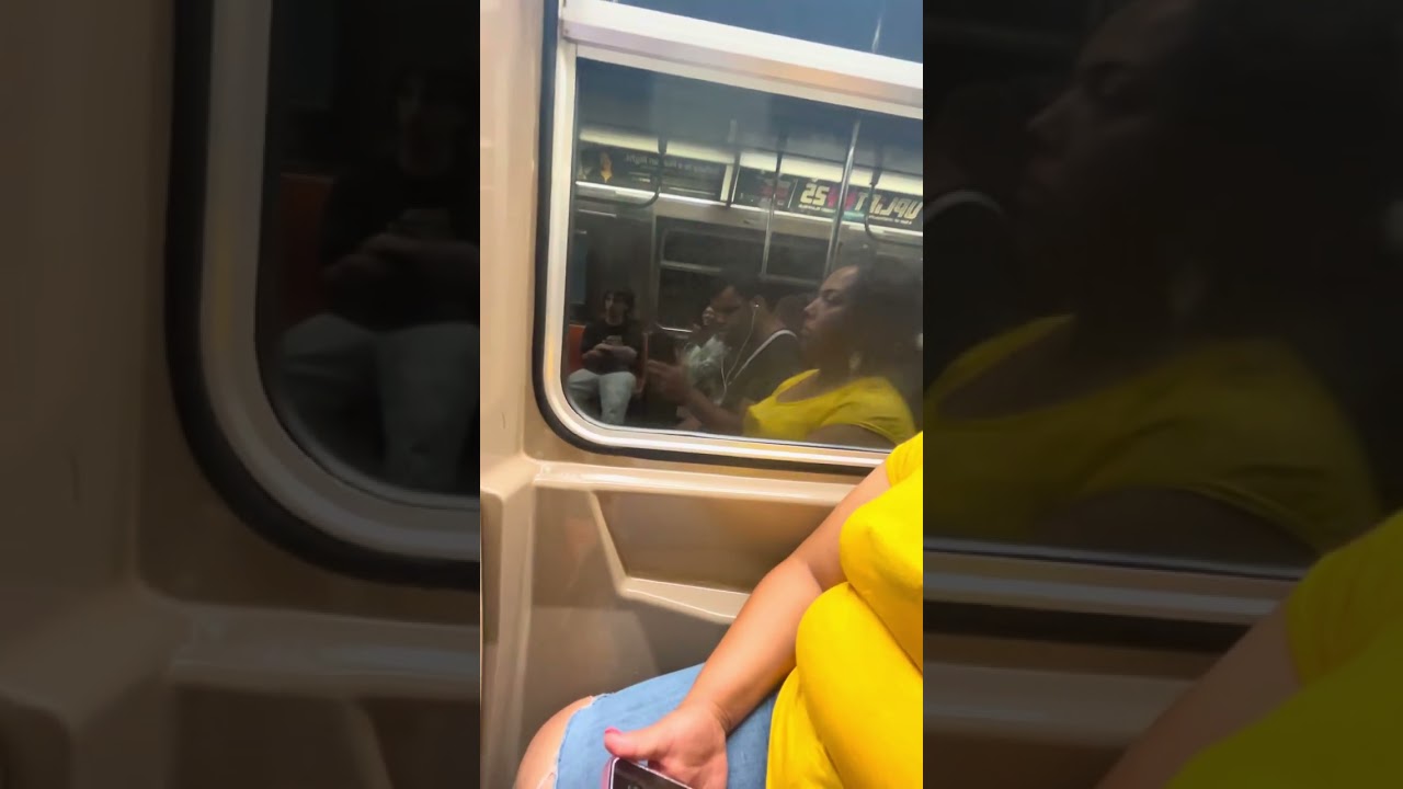 NYC subway A manhattan & Queens bound N Express train leaving 4th Avenue & 36th Street 