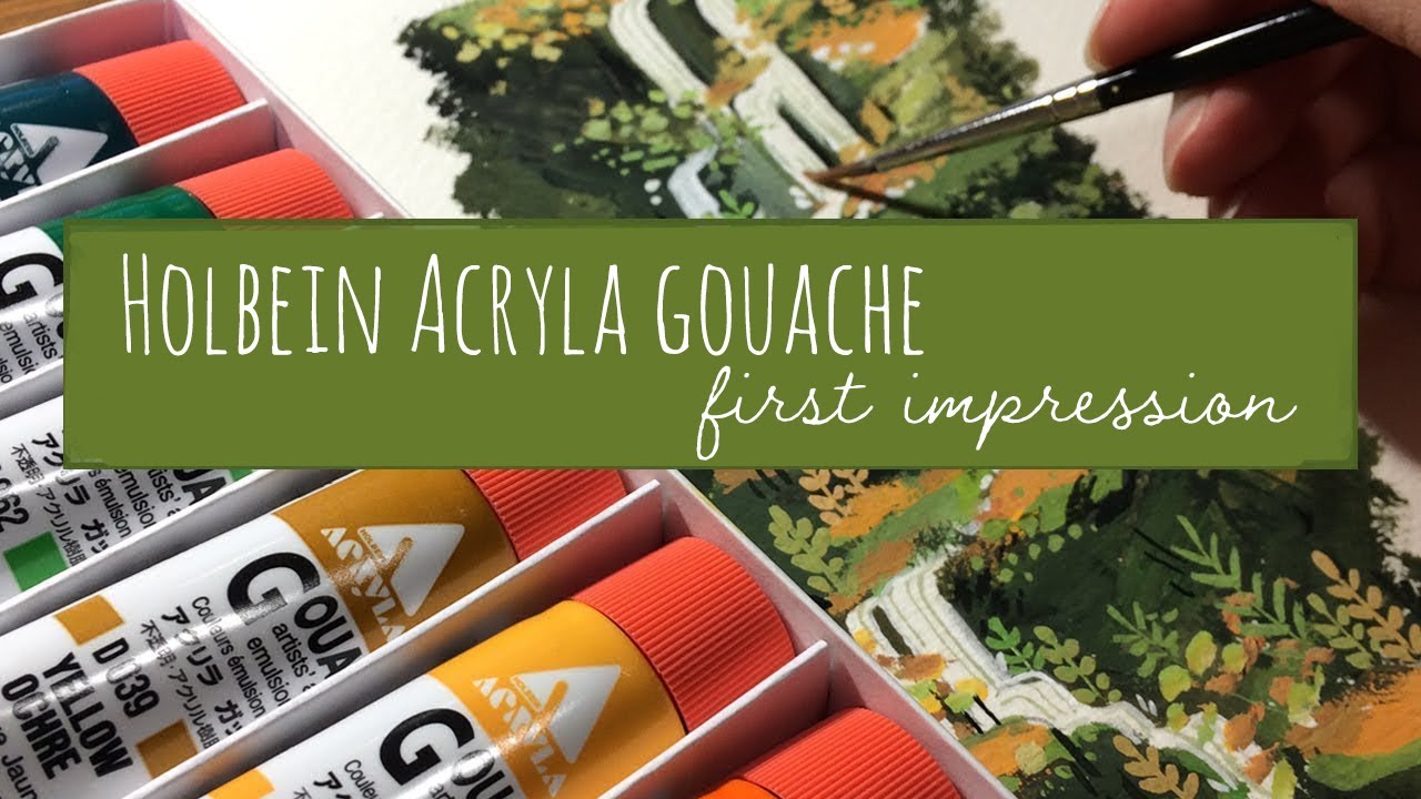 Holbein Acryla Gouache // First Impression