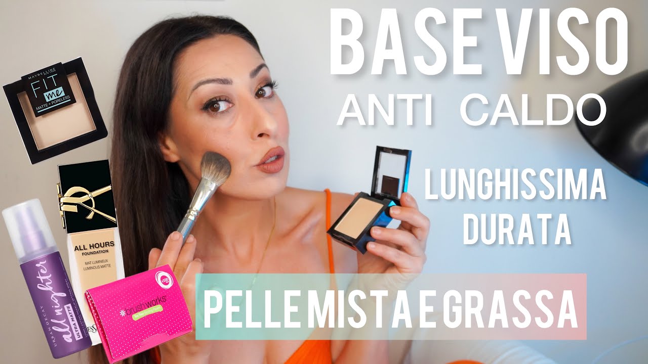 BASE VISO ANTI CALDO  PELLI MISTE GRASSE  MAKE-UP LUNGHISSIMA  DURATA * Pro Age #makeupanticaldo