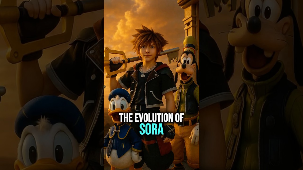 The Evolution Of Sora (Kingdom Hearts) #sora #kingdomhearts #gaming #evolution #history #anime