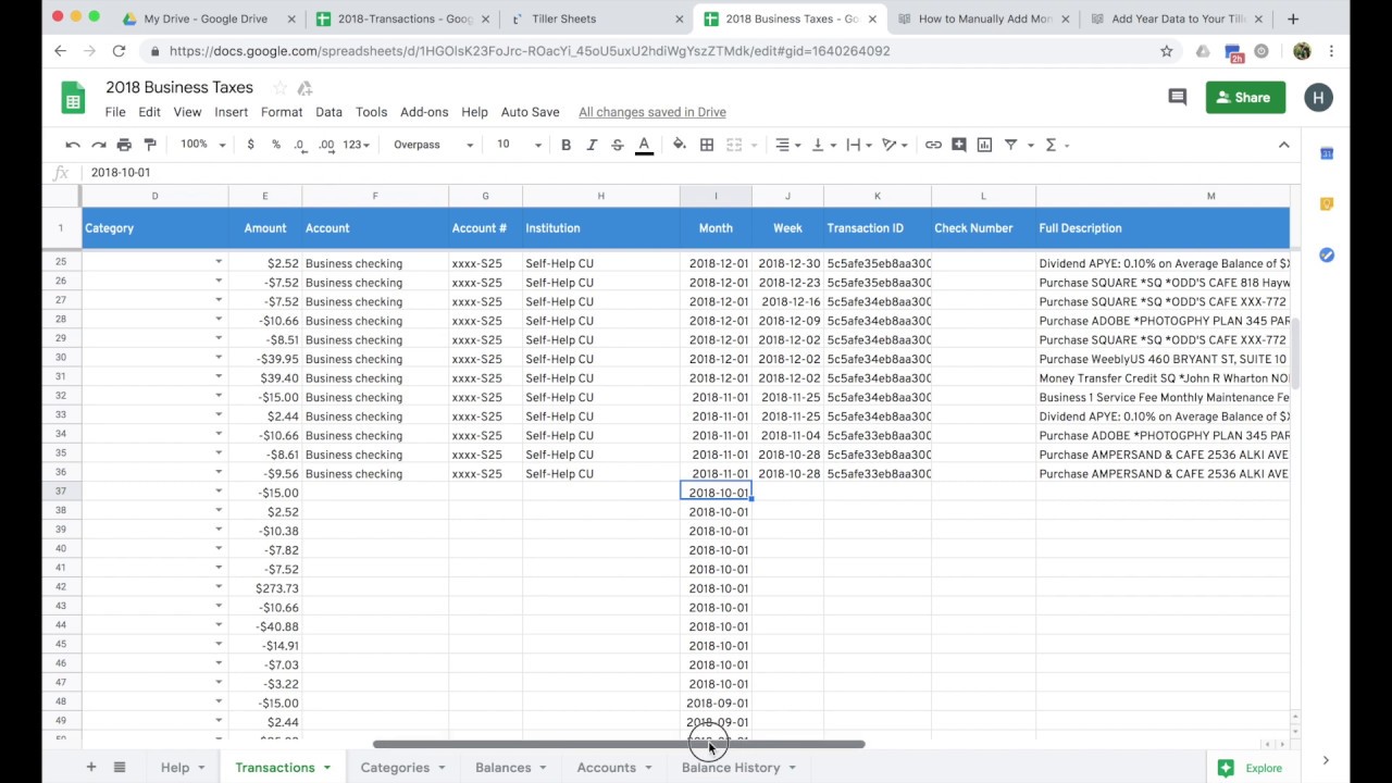 How to manually import bank data from a CSV into your Tiller Money powered Google Sheet