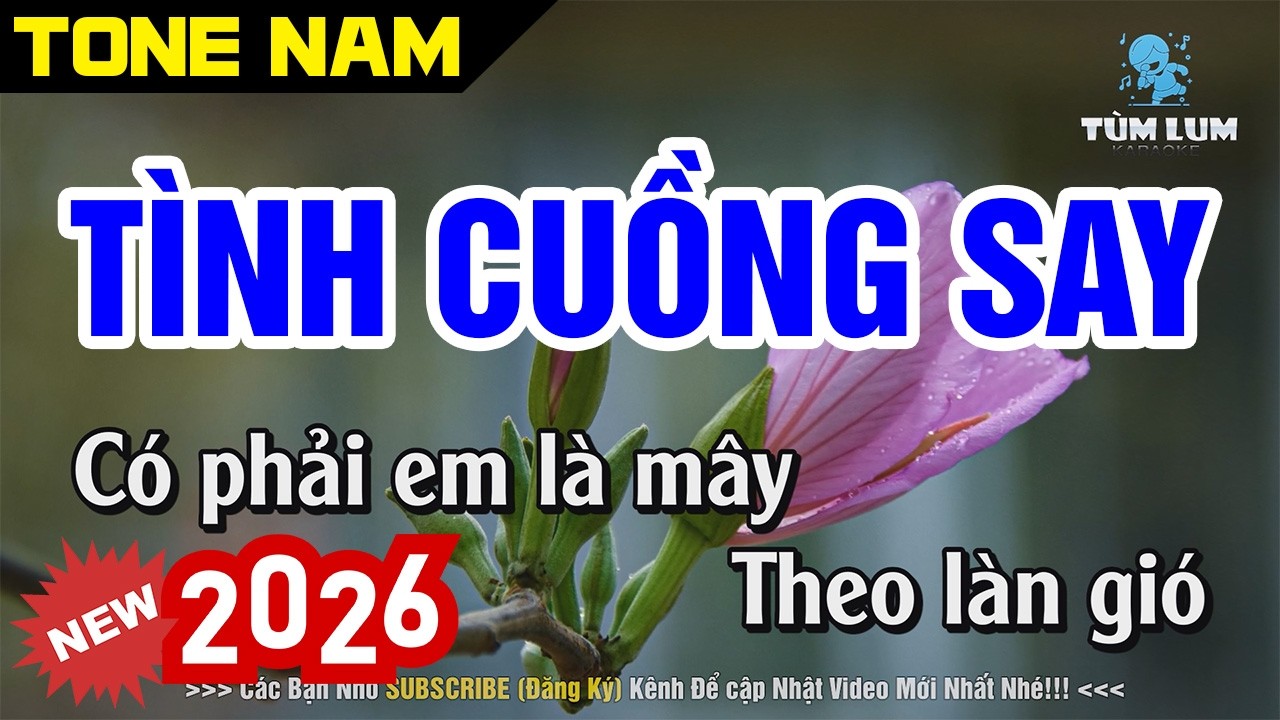 Tình Cuồng Say Karaoke Tone Nam [ Bm ] Nhạc Sống Beat Chuẩn Dễ Hát | Karaoke Tùm Lum
