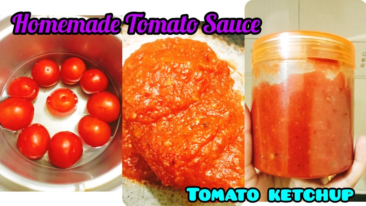Tomato sauce recipe| Homemade tomato ketchup| How to make tomato sauce at home in English| Red sauce