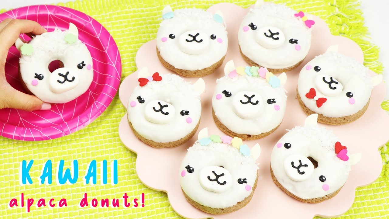 How to Make Kawaii Alpaca Apple Cinnamon Donuts! 😍