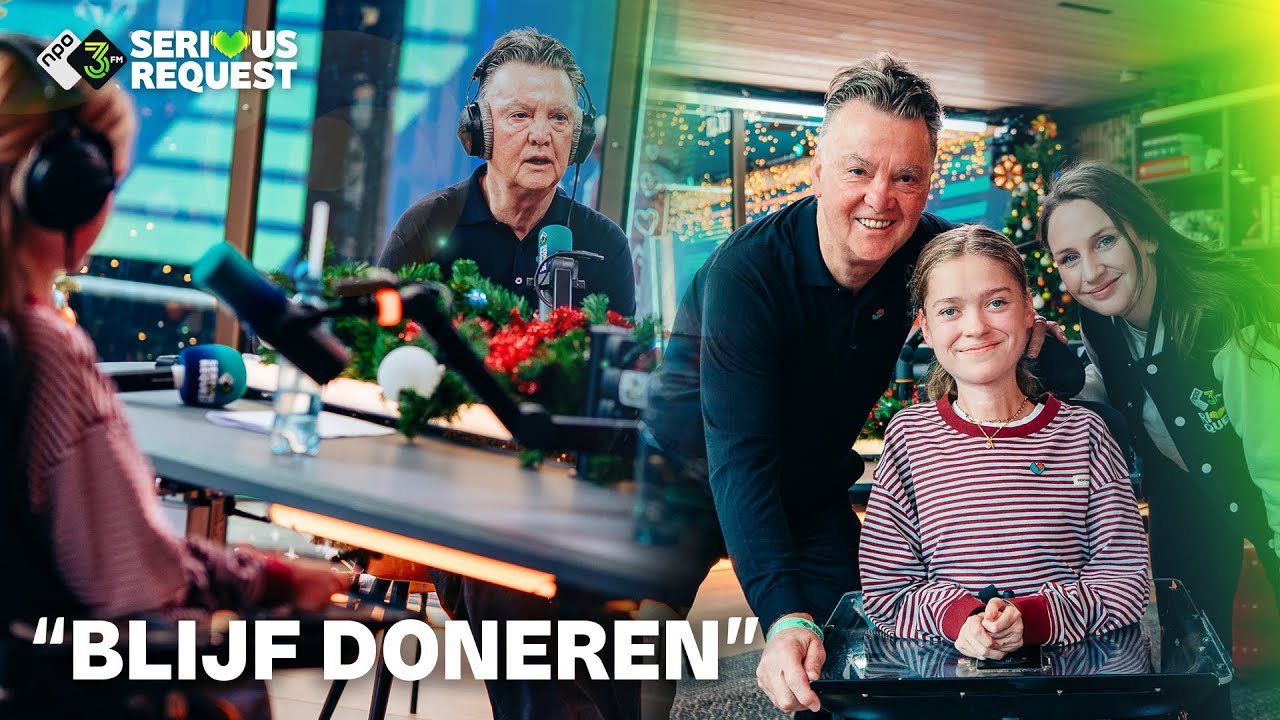 Louis van Gaal en Coco interview in het Glazen Huis | 3FM Serious Request 2025 | NPO 3FM
