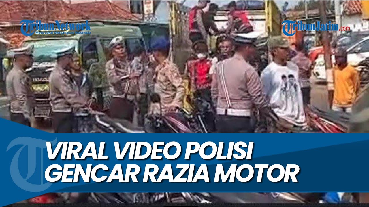 AGAR BERSIH DARI CURANMOR, Viral Video Polisi Gencar Razia Motor di Bangkalan