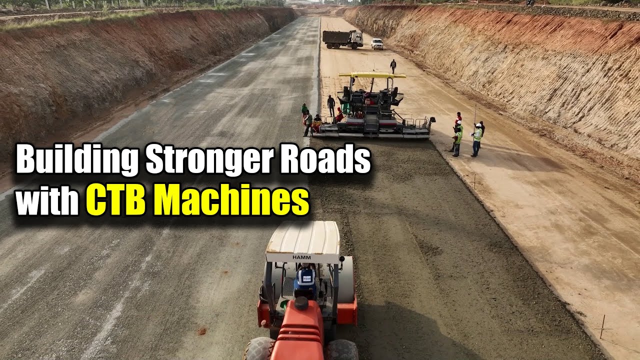 Building Stronger Roads with CTB Machines | Megha Engineering