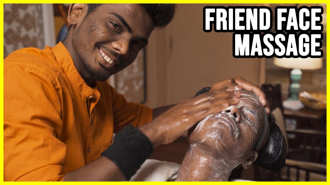FRIEND MASSAGE 🟢 RAVINDRA BARBER vs VIKRAM 🟢 FACE MASSAGE 🟢 ASMR sleep