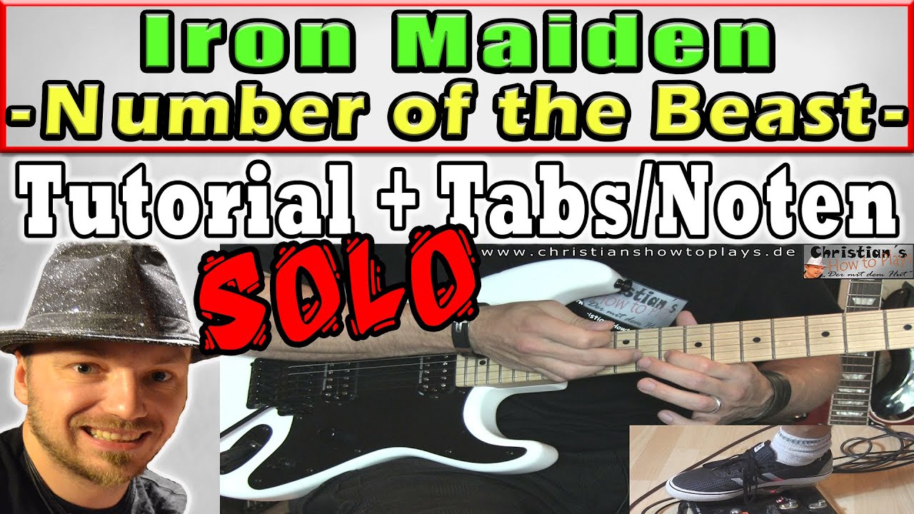 ★Iron Maiden - Number of the Beast | SOLO Guitar Lesson How to play